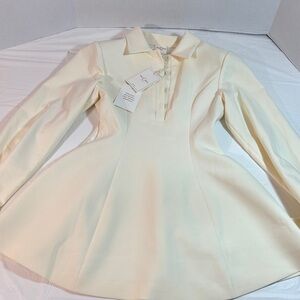 Elegant Cream Women's Dress